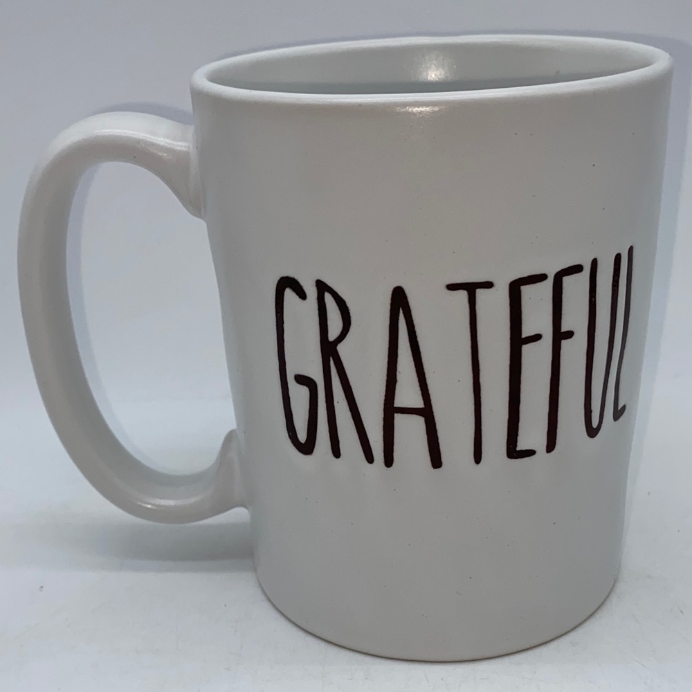 Grateful Frans Koppers White Ceramic Coffee Tea Mug Cup